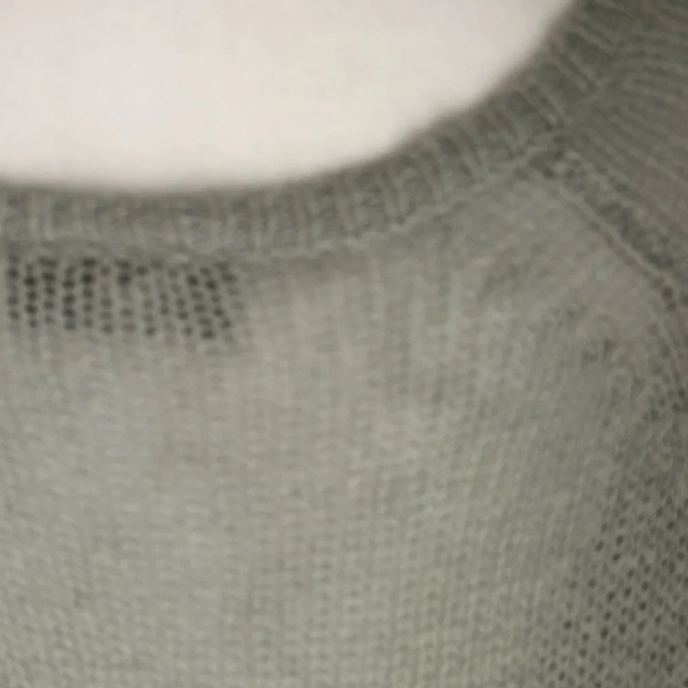 Wooden Ships Paola Buendia Sweater Medium/Large Gray Anchor Loose Knit Slouchy - Picture 5 of 7